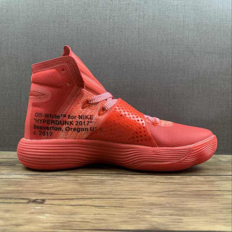 HYPERDUNK FLYKNIT RED & Off white