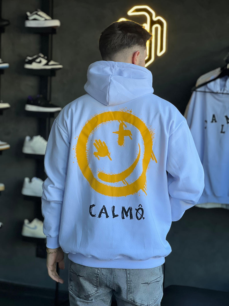 Moletom Calmô Smile - Branco