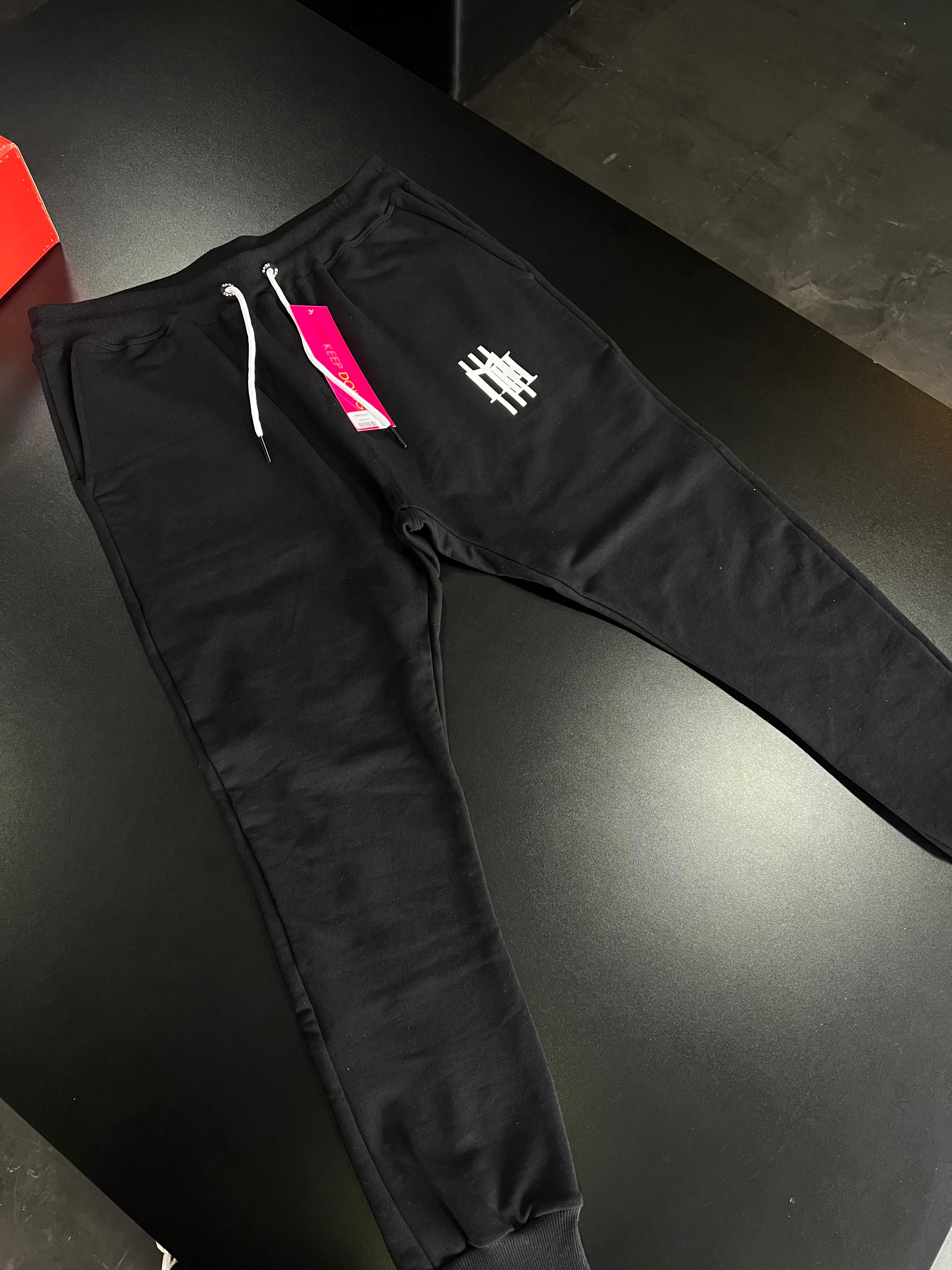 Calça moletom Mahe - Preto/Branco