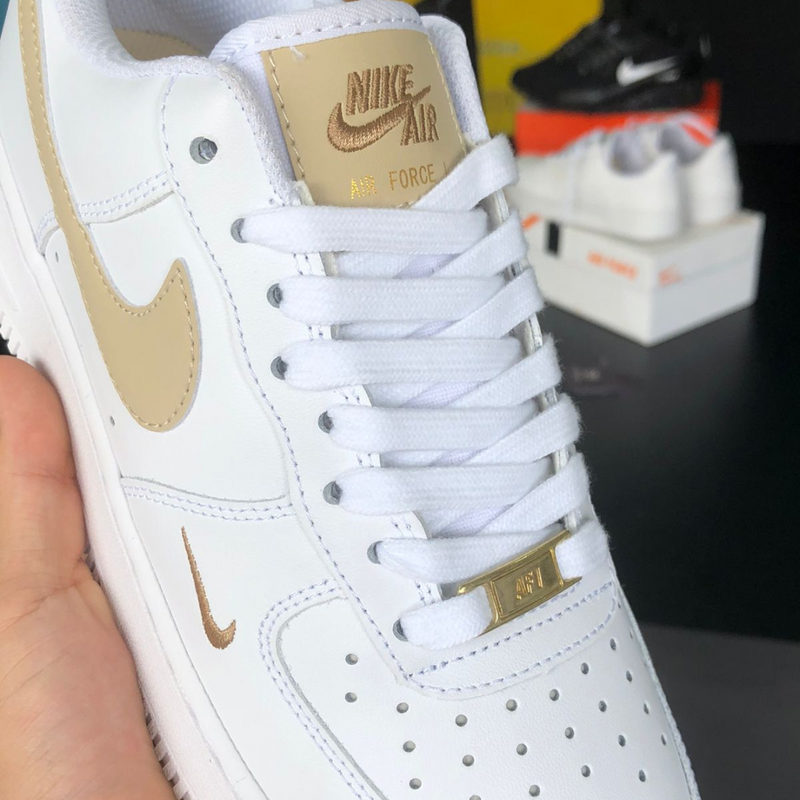 Air force 1 low lizard white metallic gold best sale