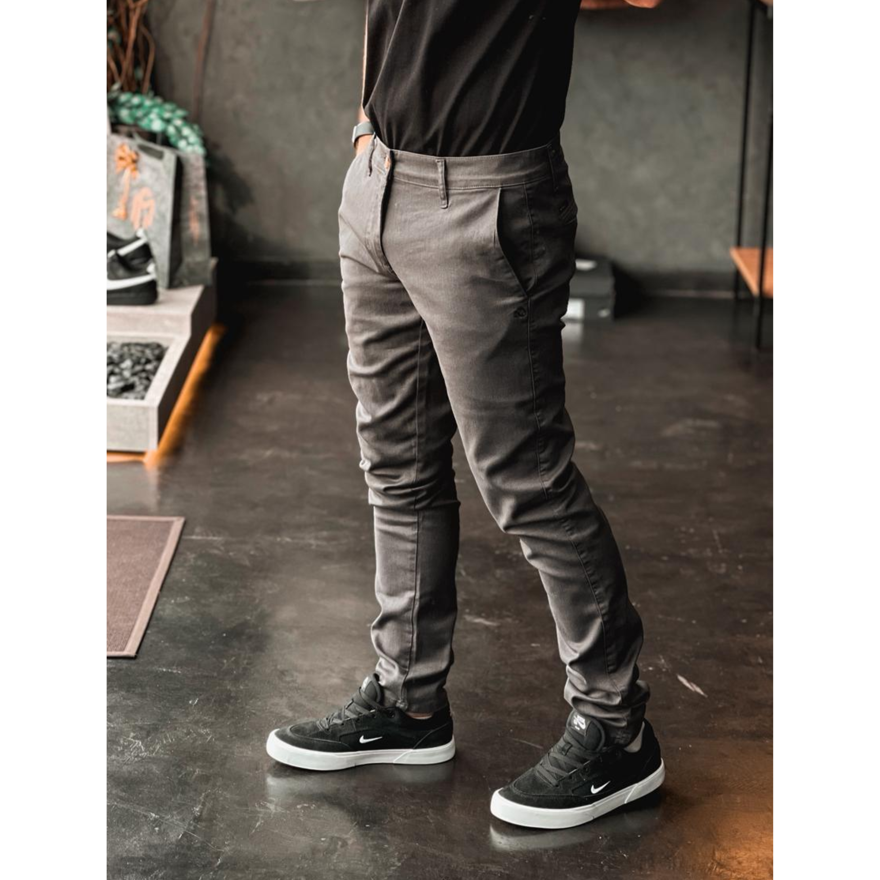 Calça cinza Alfaiataria - Ogochi