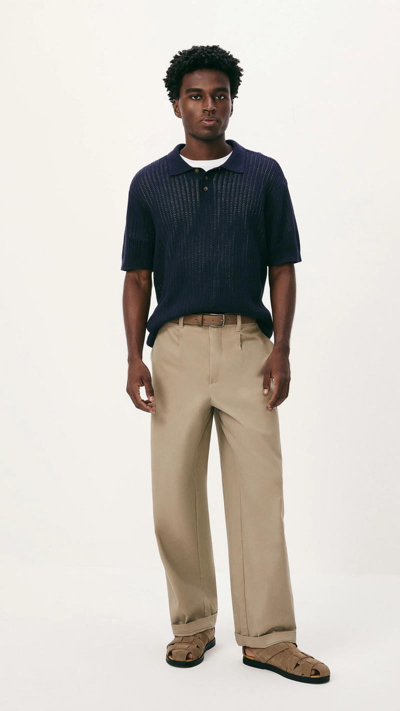 Camisa Trico - Azul marinho  Hering