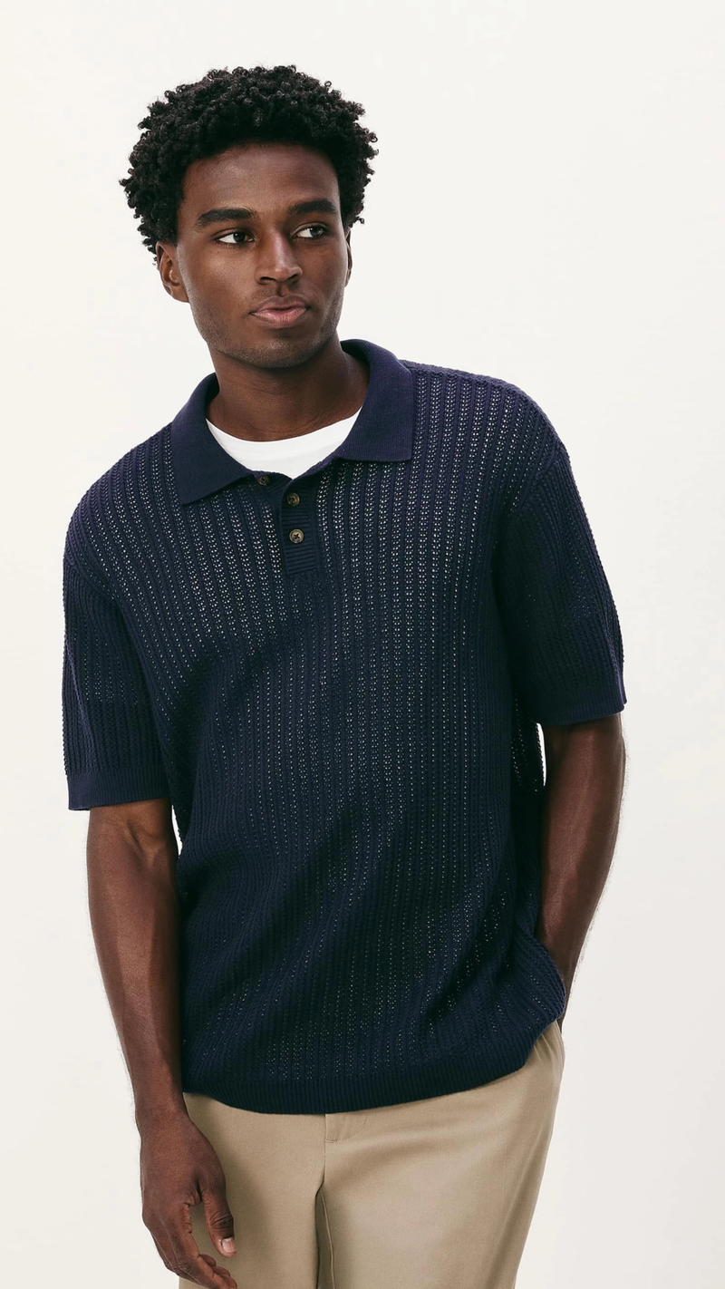 Camisa Trico - Azul marinho  Hering