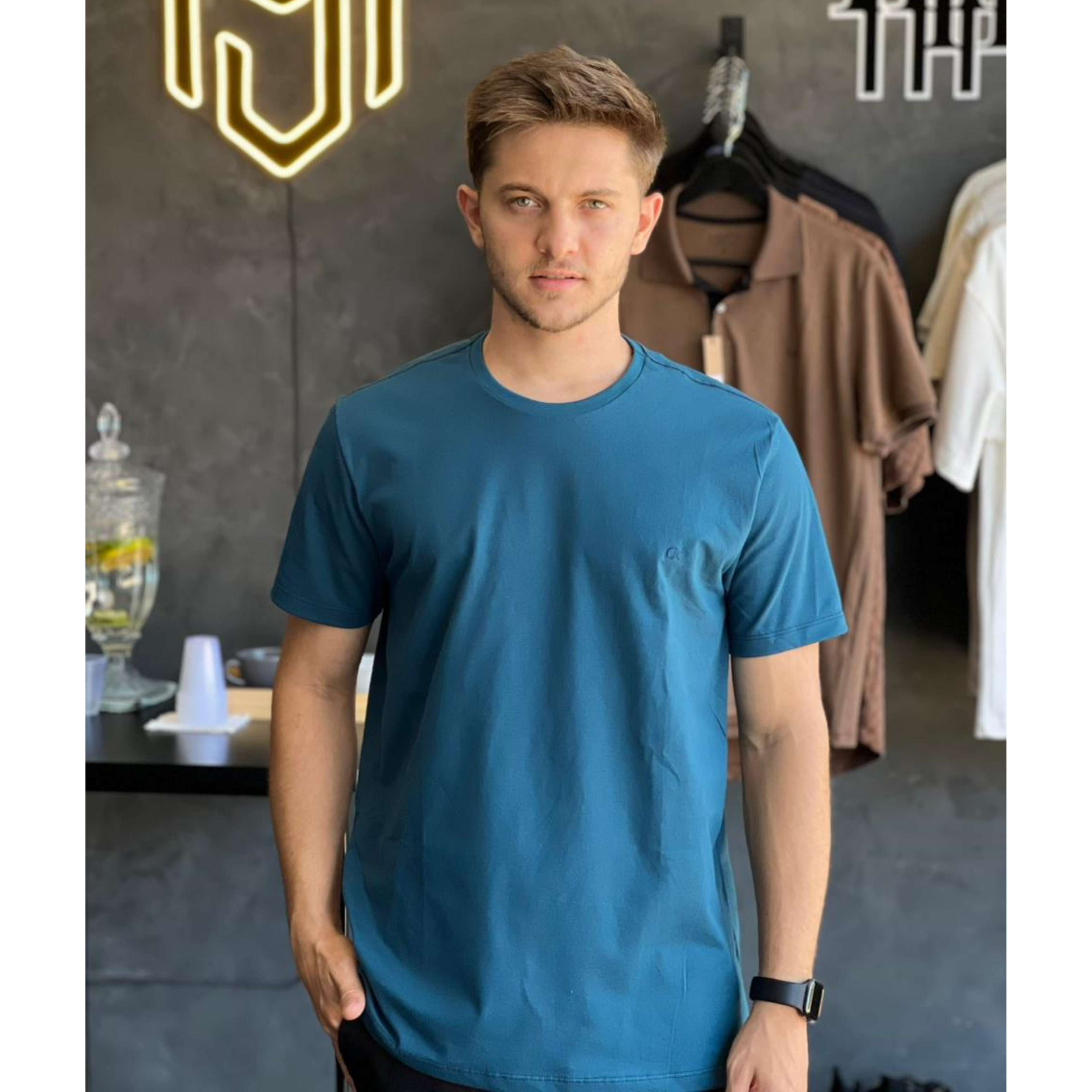 Camiseta basica Azul - OGOCHI