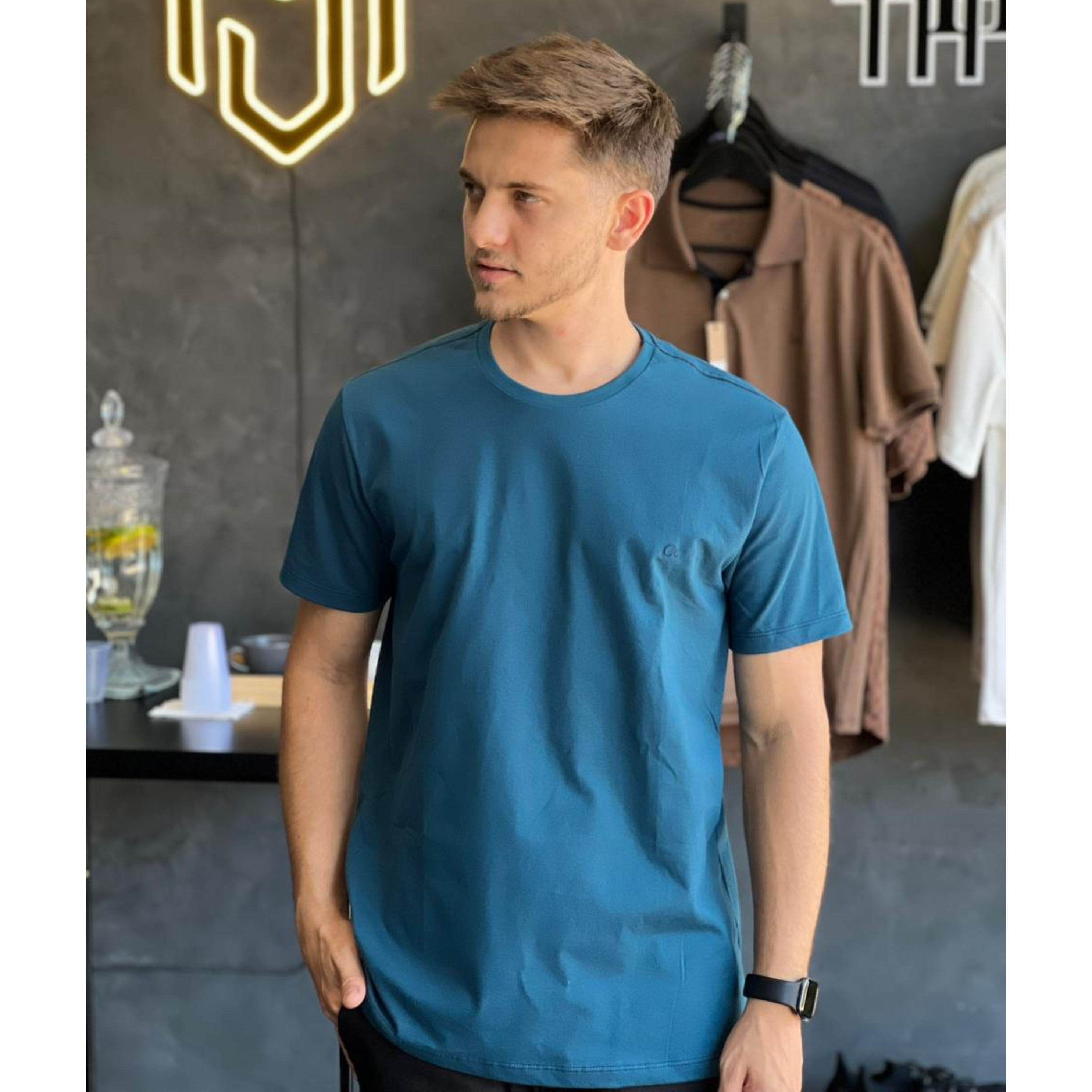 Camiseta basica Azul - OGOCHI