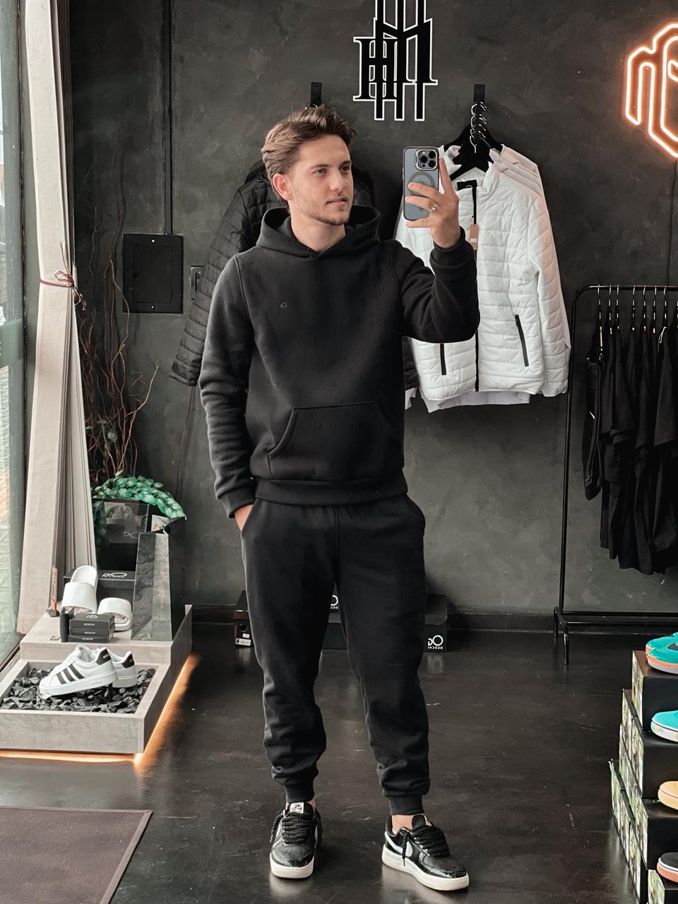 Conjunto Moletom Preto Ogochi