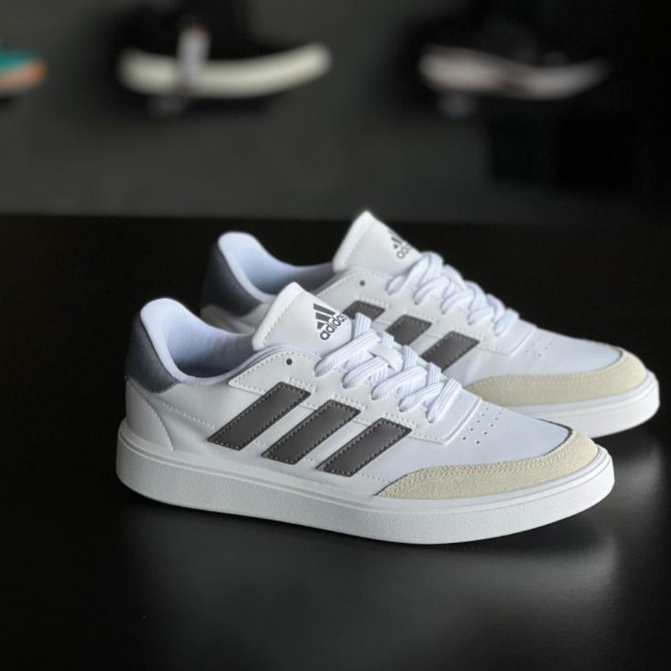 Adidas Courtblock - Branco/preto/cinza