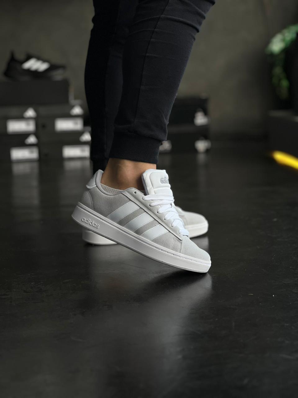 Adidas Court Alpha - Cinza/Branco