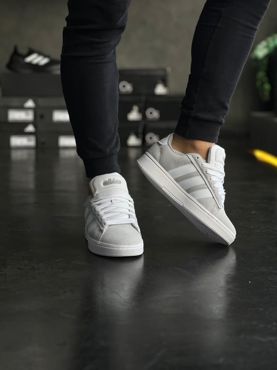 Adidas Court Alpha - Cinza/Branco