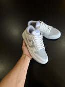 Dunk Low Cinza/branco Reverse