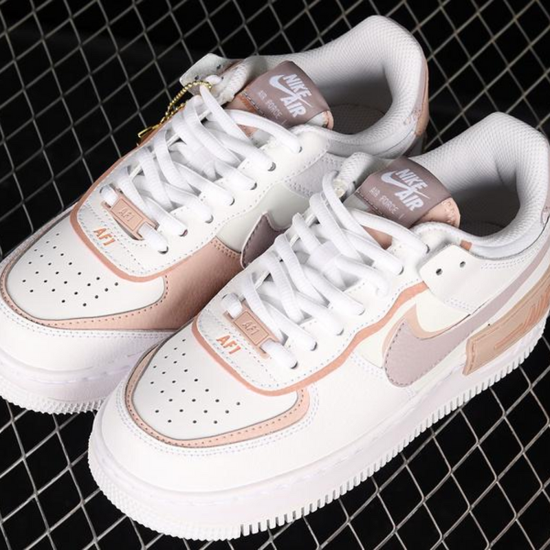 Nike Air force 1 Shadow - White Pink Oxford