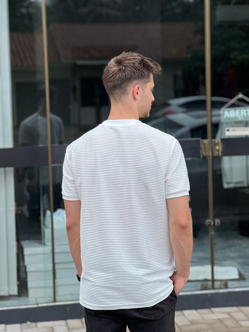 Camiseta Slim Ton Rover - Off White