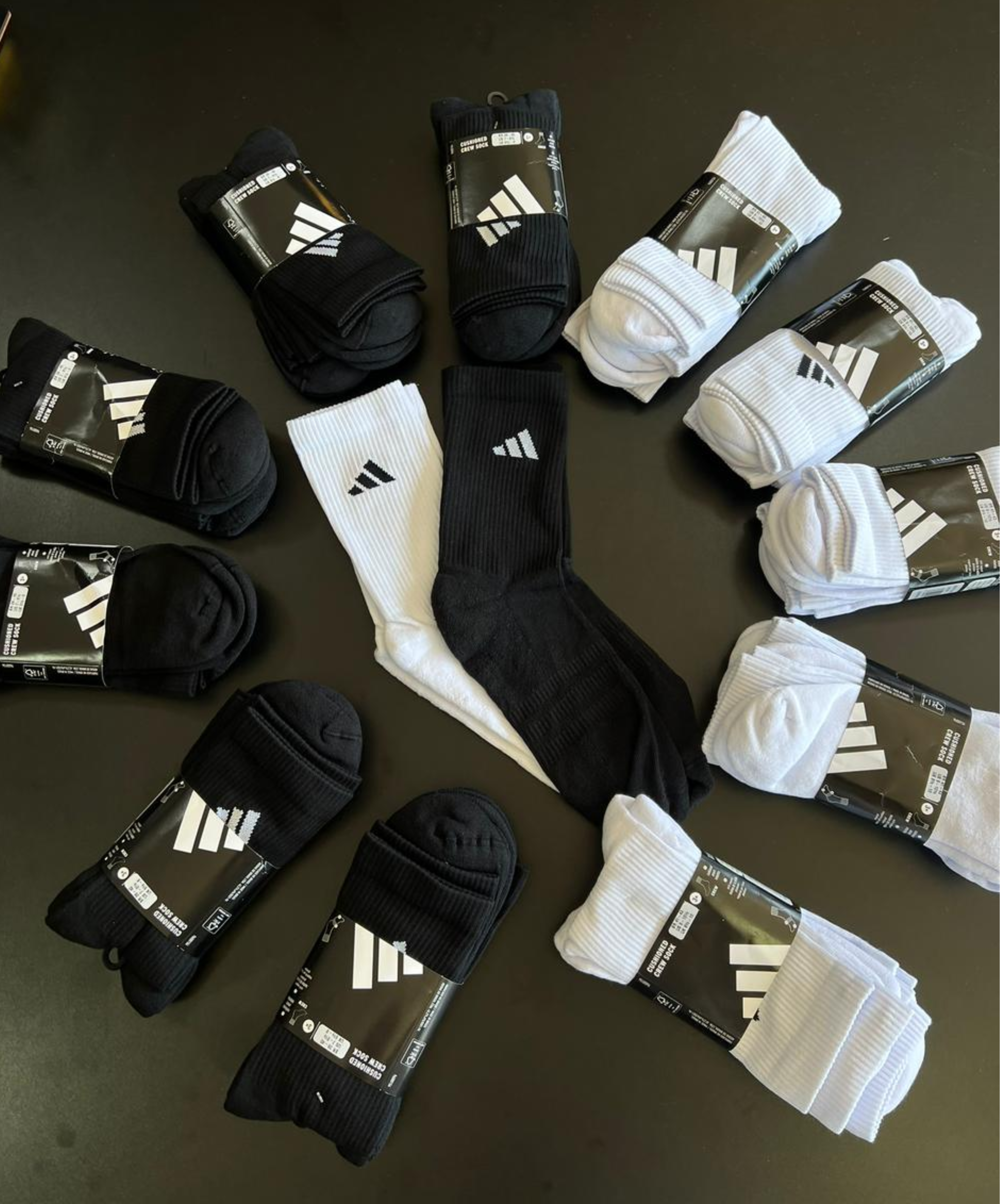 Pack 3 Pares Meia Adidas - cano alto