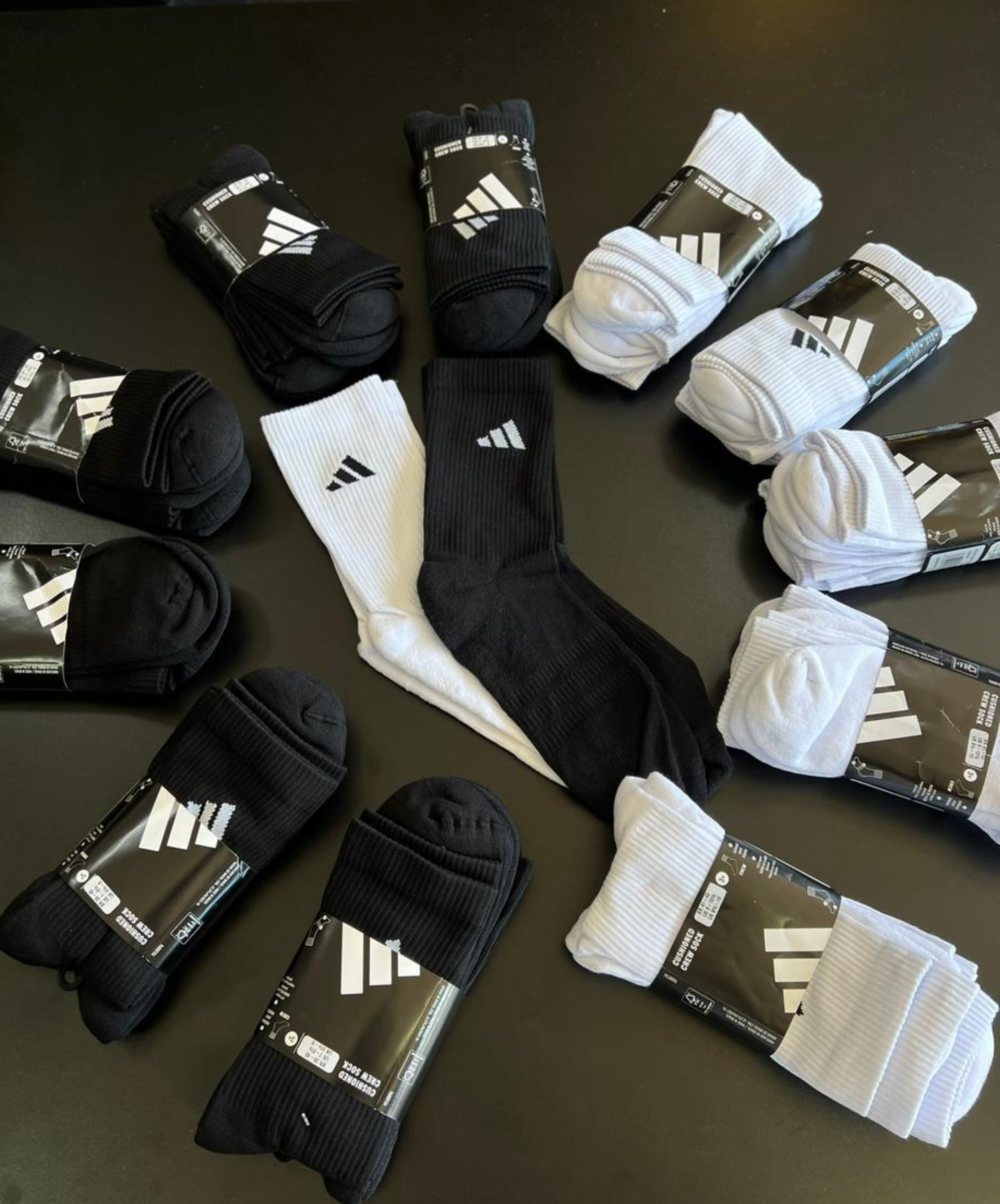 Pack 3 Pares Meia Adidas - cano alto