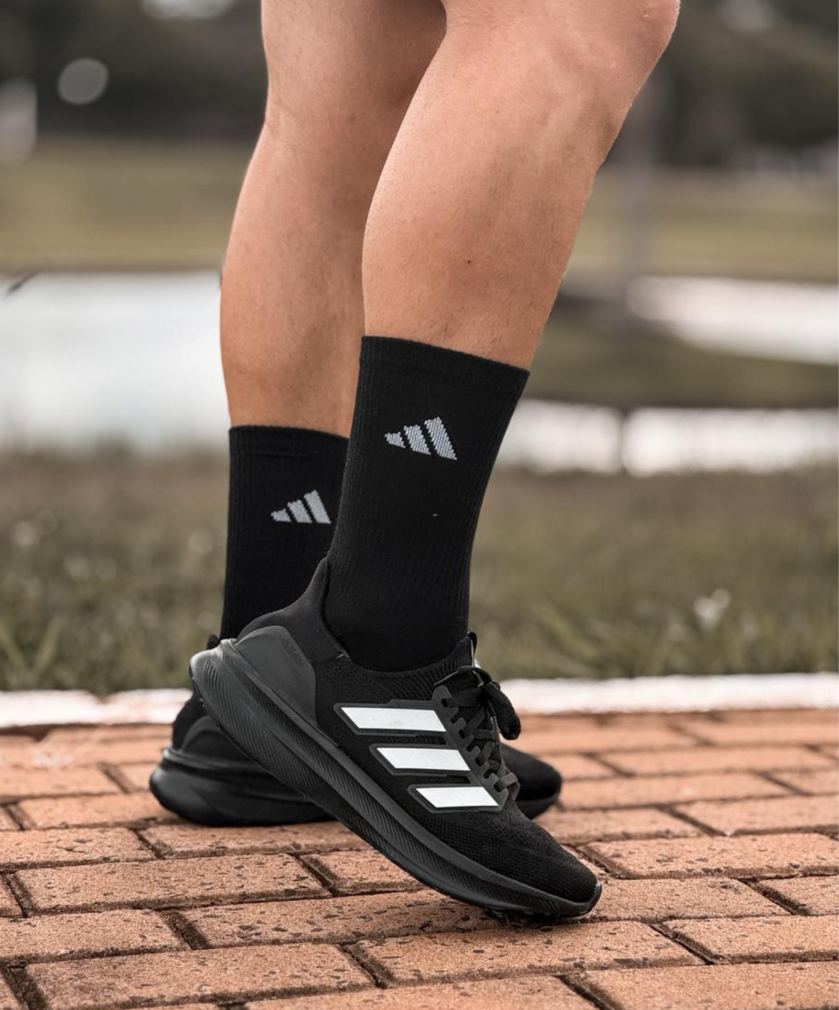 Pack 3 Pares Meia Adidas - cano alto