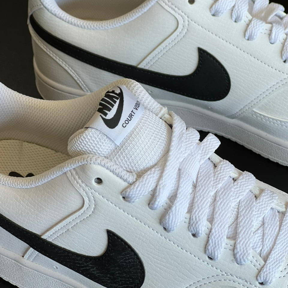 Nike Court Vision Low - Branco/Preto