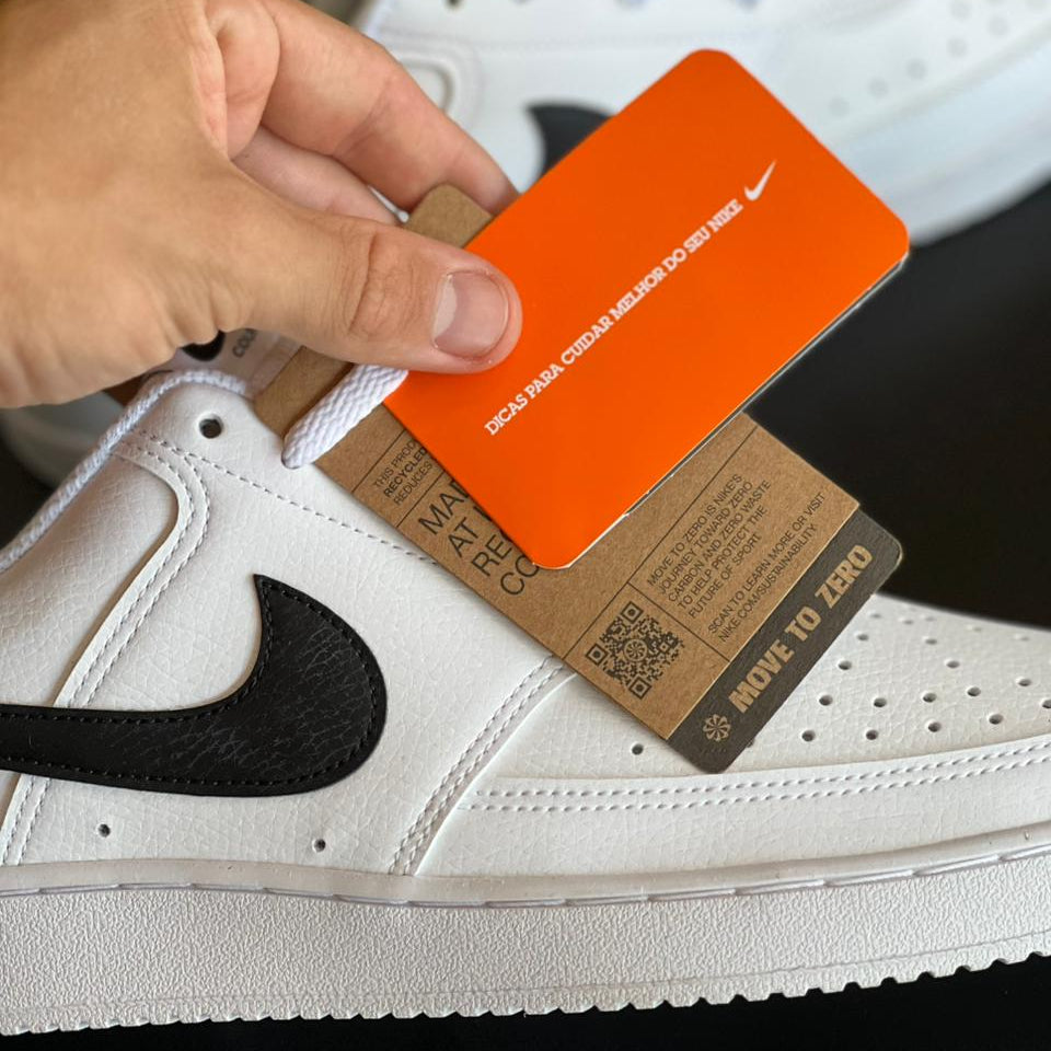 Nike Court Vision Low - Branco/Preto