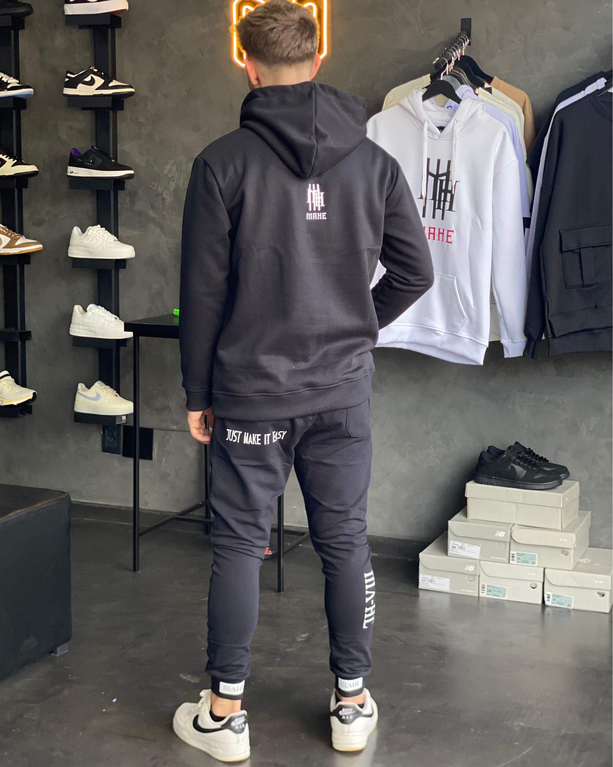 Conjunto Moletom Mahe - Black Dark