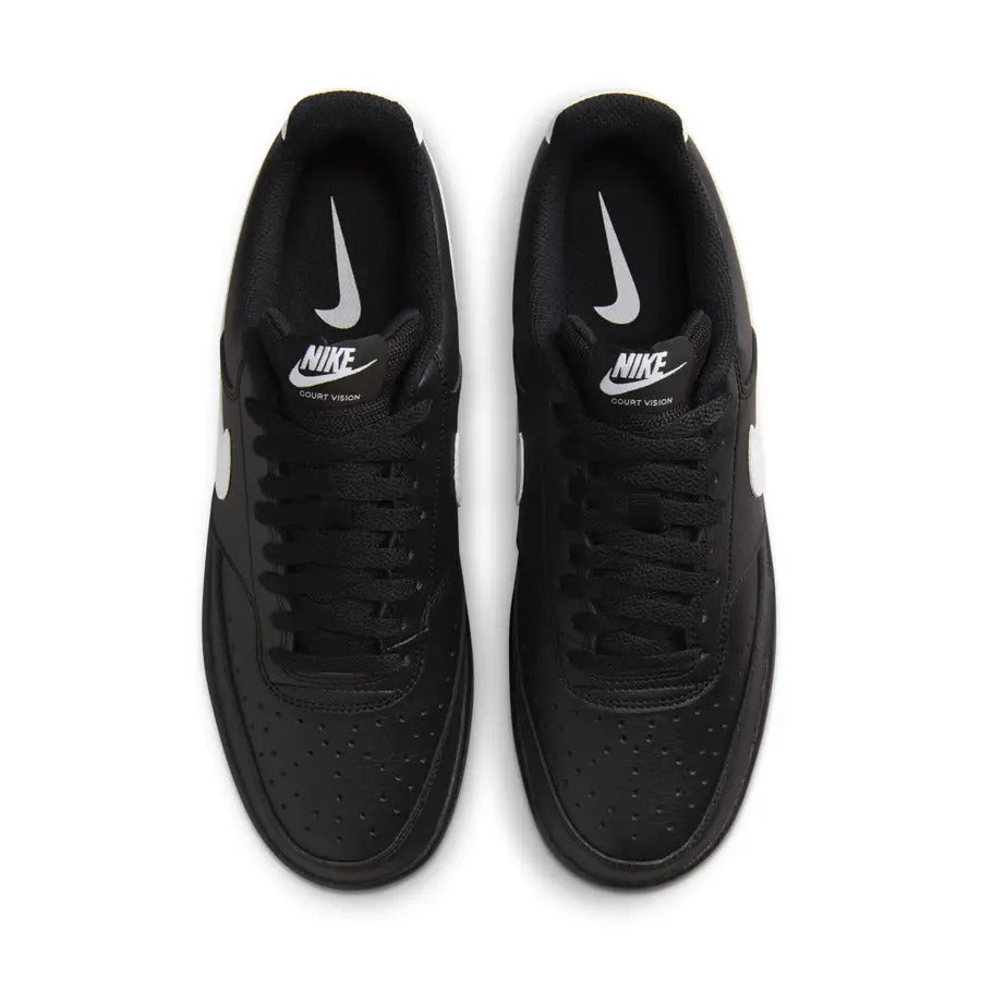 NIKE TENIS COURT VISION LOW -PRETO/BRANCO