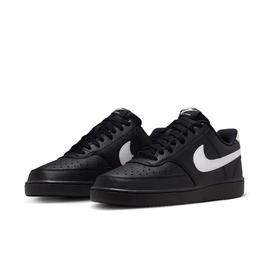 NIKE TENIS COURT VISION LOW -PRETO/BRANCO